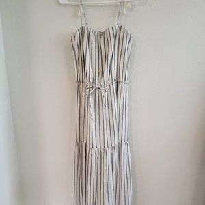 Joie White Striped Maxi Sundress